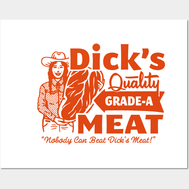 Dick's Quality Meat Wall Art by Vault Emporium